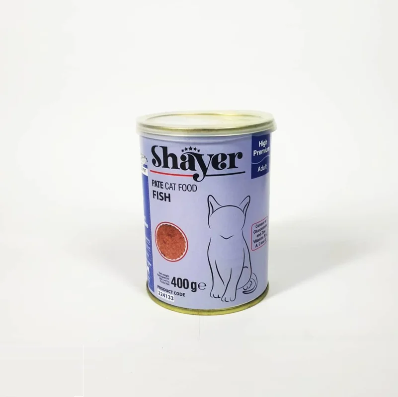 کنسرو پته شایر مخصوص گربه با طعم ماهی(400gr)